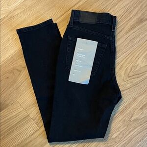 Everlane Women's Original Cheeky Jeans Black Straight Leg Jeans size 26 NWT